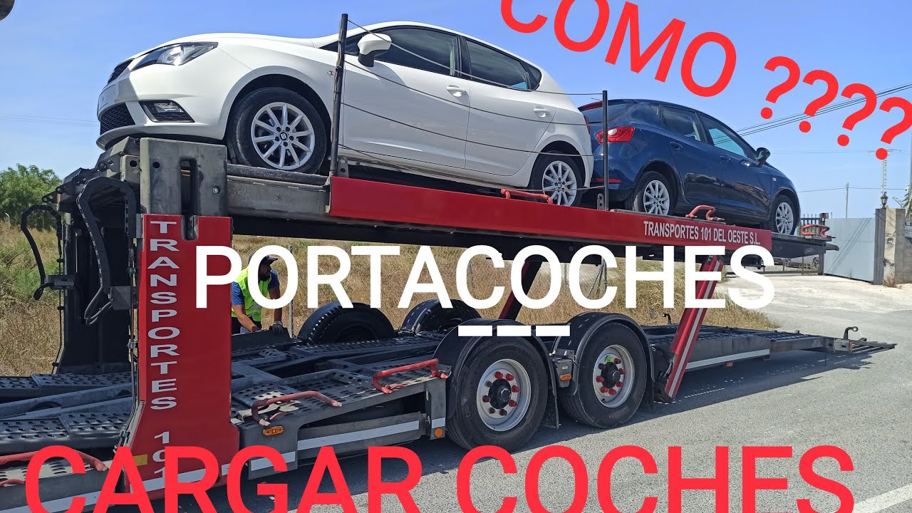PORTACOCHES 🇪🇦-🇩🇪COMO CARGAR VEHÍCULOS EN EL CAMIÓN 🚛 Porte voitiures Car-carriers VOLVO