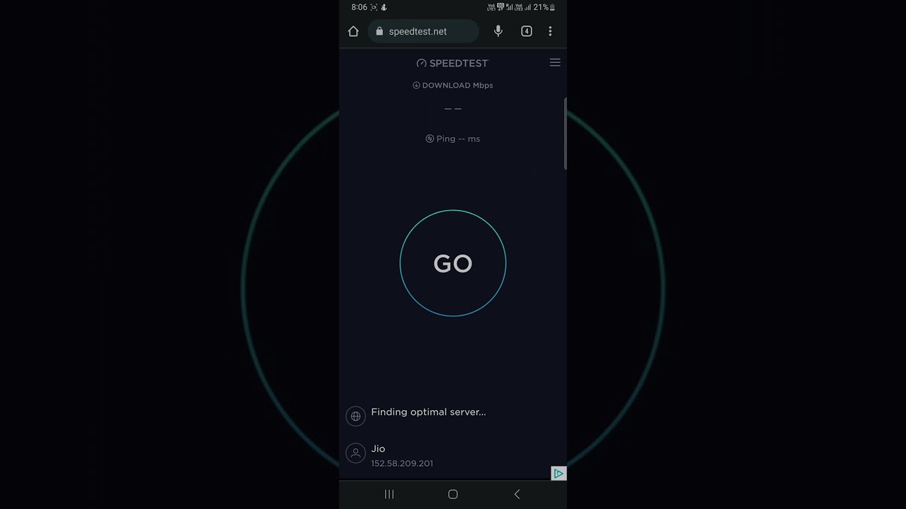 JIO TRUE 5G SPEED TEST by OOKLA in INDIA (Test-1)