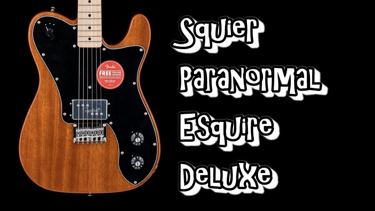 Squier Paranormal Esquire Deluxe Full demo and Playalongs. #Squierparanormal#squier