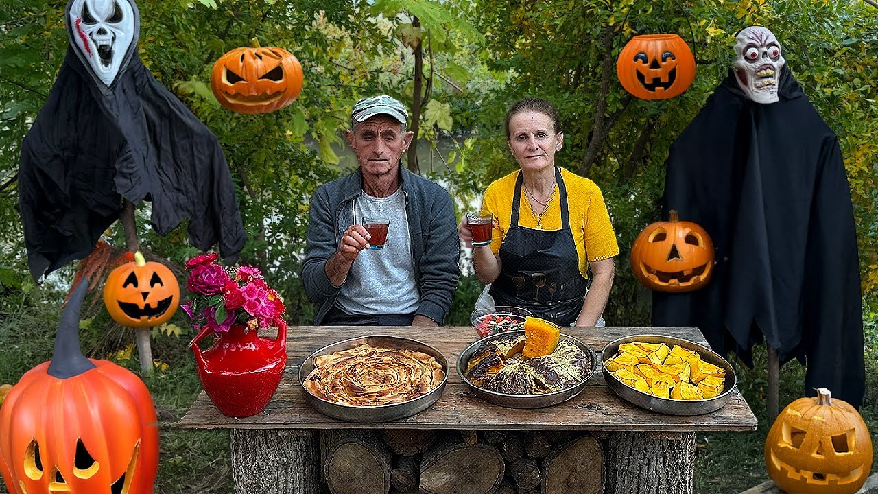 Albanian Pumpkin Byrek 🎃🔥 – The Ultimate Halloween Feast! 👻🇦🇱