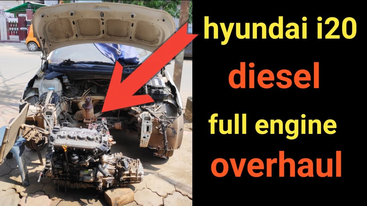 Hyundai i20 active full engine overhaul / hyundai diesel engine repair / हुंडई फुल इंजन काम #engine