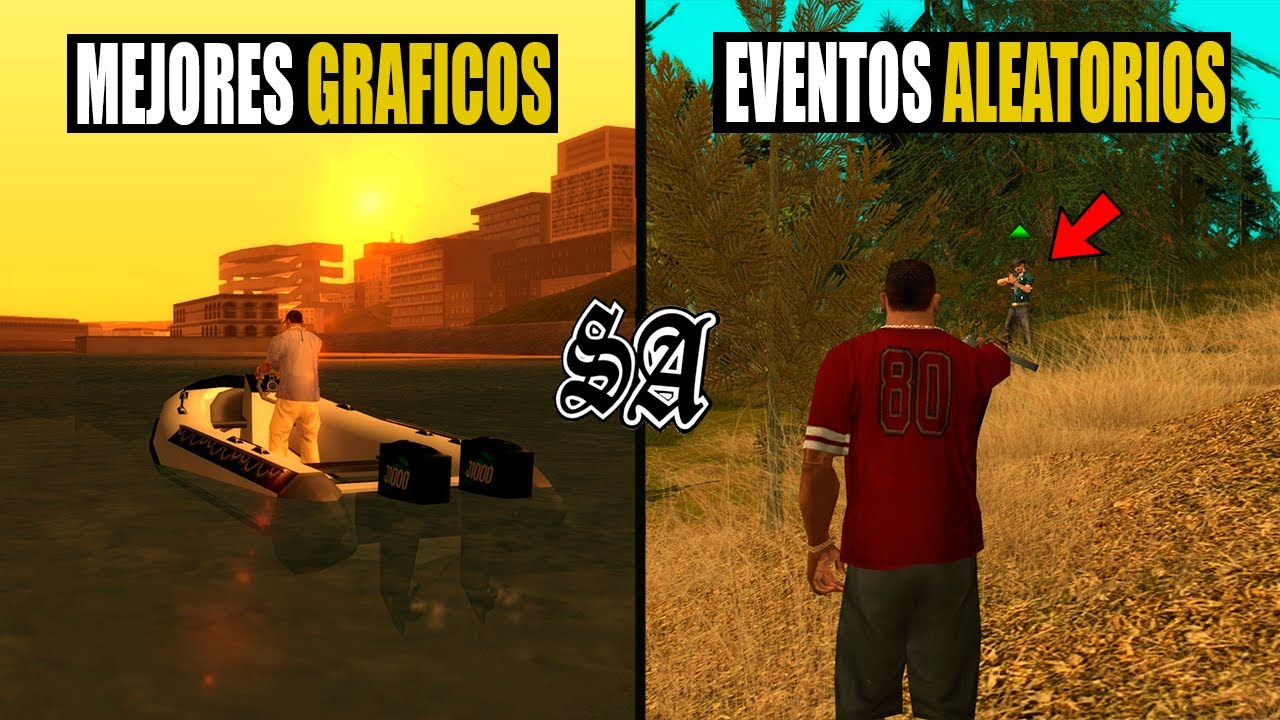 MEJORÉ GTA San Andreas con MODS en 2024 ! 🌆 10 Mods INCREÍBLES para el JUEGO este año