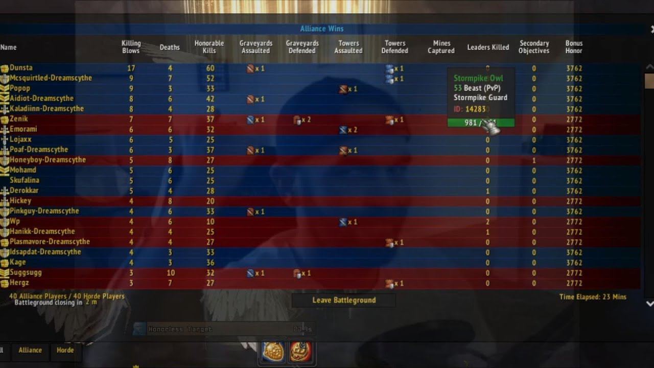 Alterac Valley Warrior w/ Pocket Healer