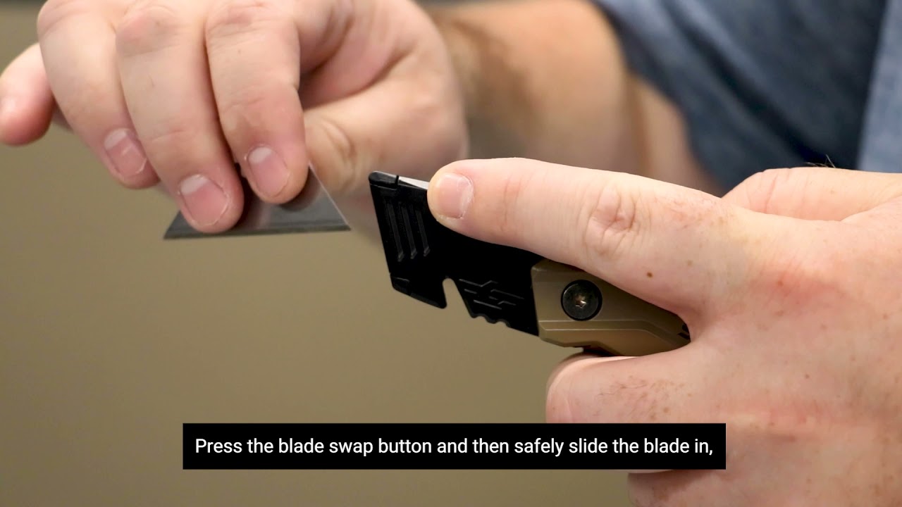 Spec Ops Tools Fixed-Blade Folding Utility Knife &mdash; Loading Blades Instructional Video