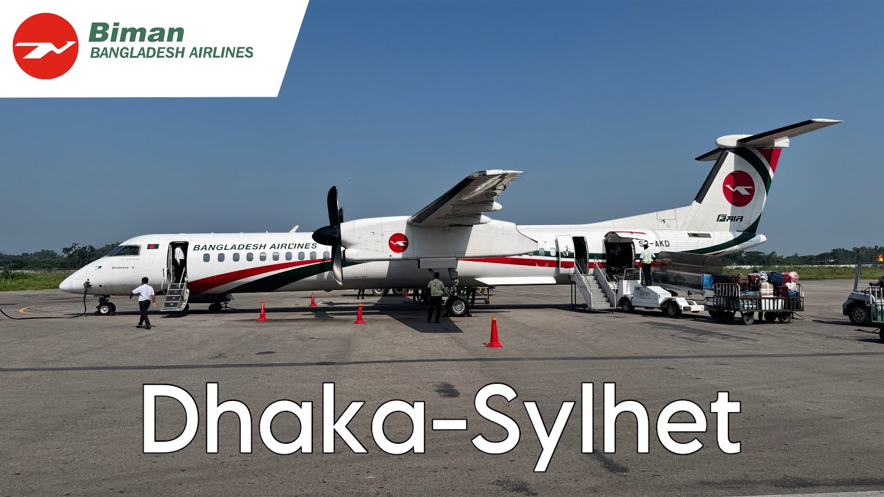 FLIGHT | Biman Bangladesh Airlines | Dhaka (DAC) - Sylhet (ZYL) | Dash-8q400 | BG-601