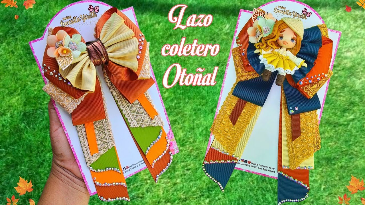 Lazo coletero de 3.8 /#tutorial#lazos #lacos #moños #facil #pasoapaso #otoño