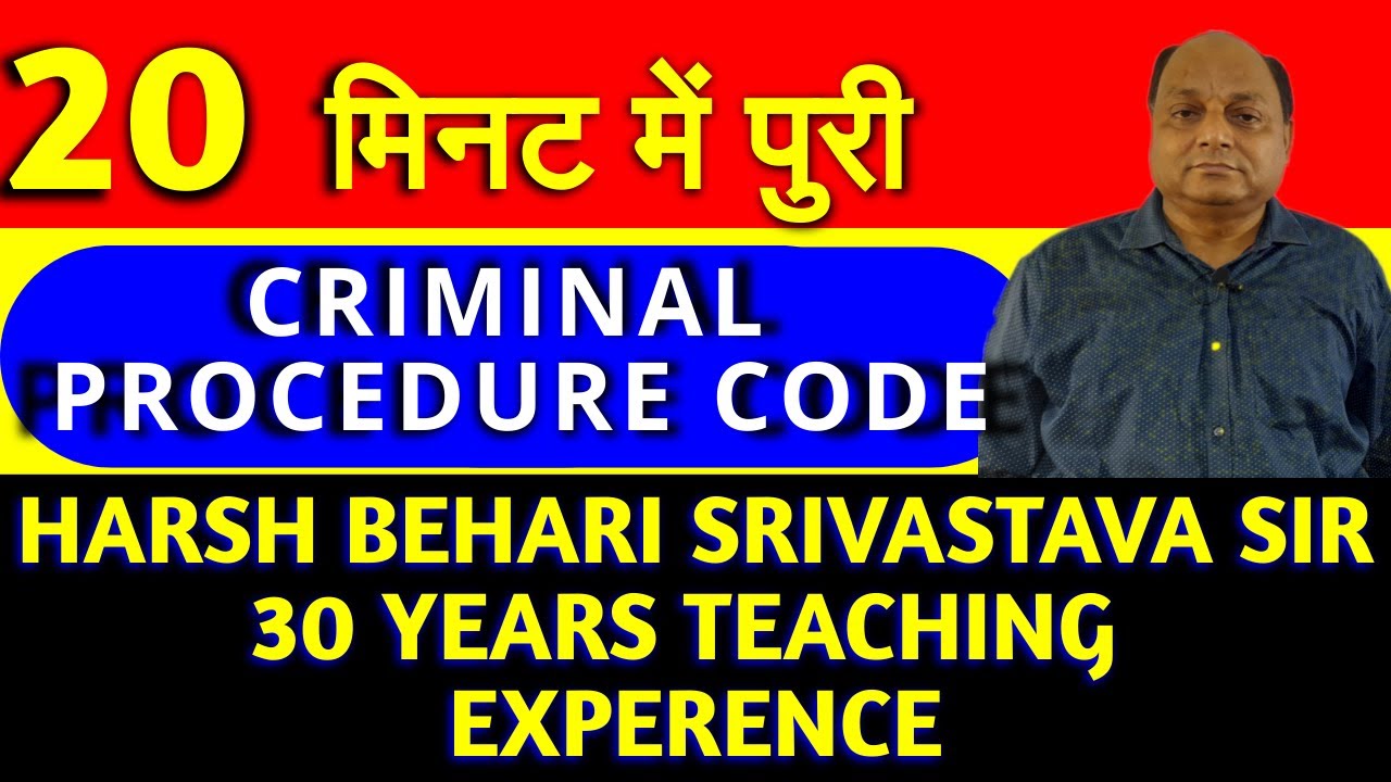 Summary of CrPC in 20 Minutes | Harsh Sir