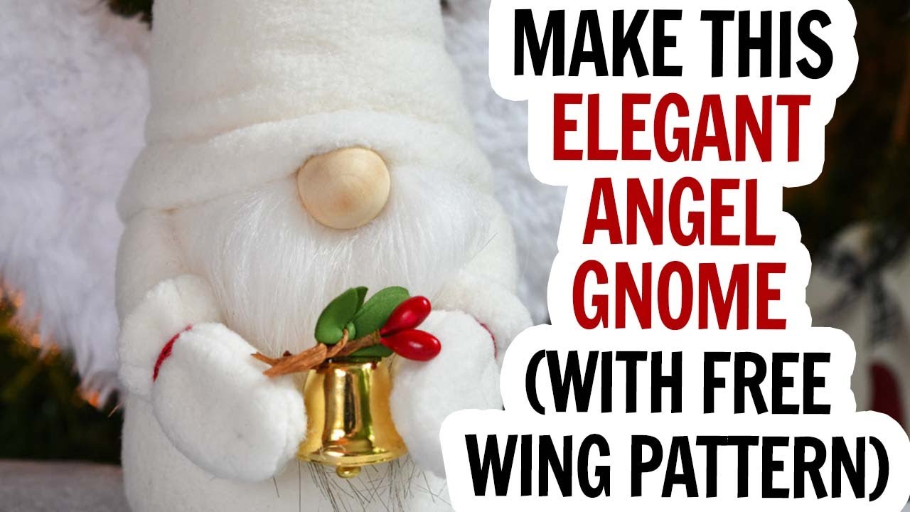 Angel Gnome / Free Wing Pattern / Christmas Gnome / Memorial Gnome / Angel Gnomes DIY / Christmas