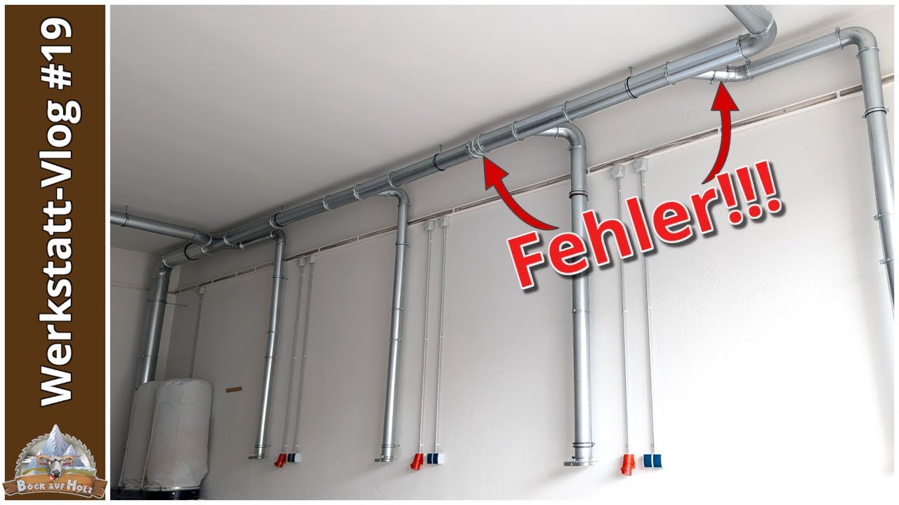 Vermeide meinen Fehler - Absaugverrohrung aus Metall richtig installieren!