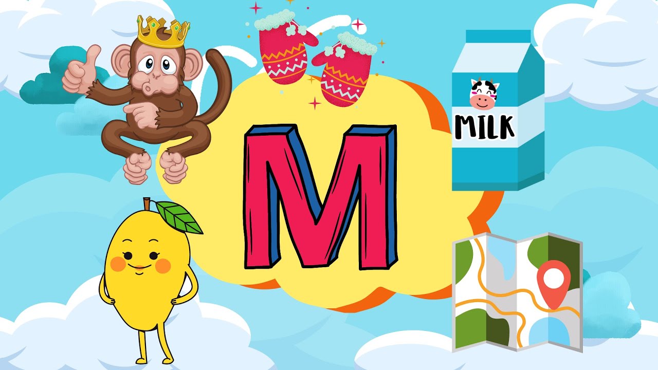 Words That Start With M | Words That Start With Letter M for Toddlers | Kids Vocabulary