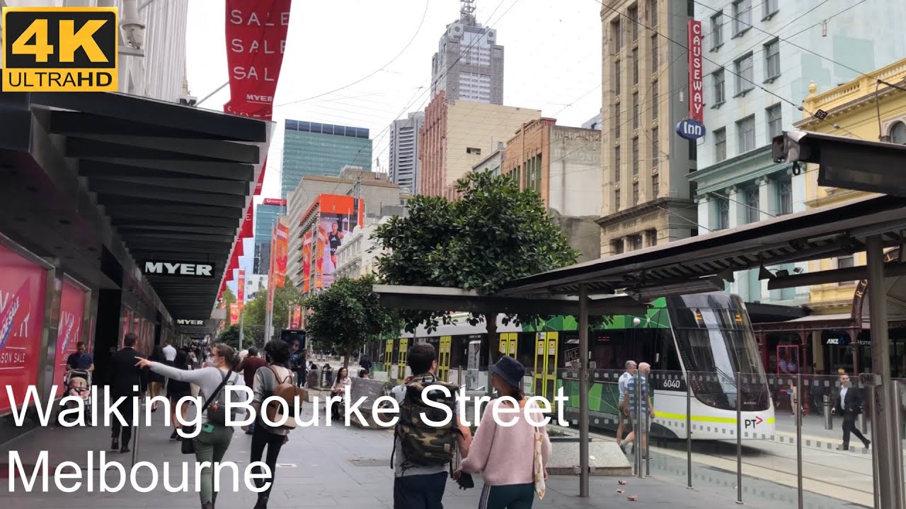 Walking Bourke Street | From Southern Cross Station To Parliament House | Melbourne Australia