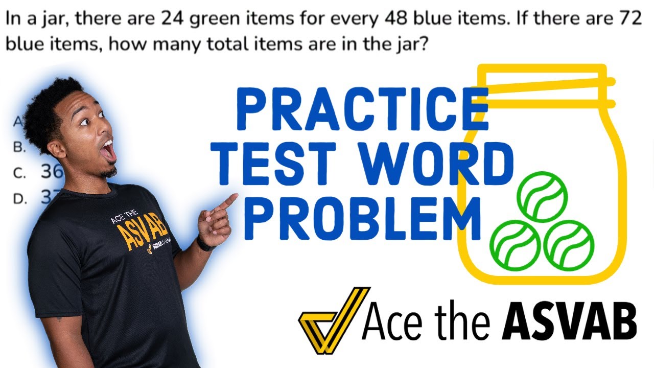 ASVAB Arithmetic Reasoning - Practice Test Question Video Solution (Proportion Word Problem)