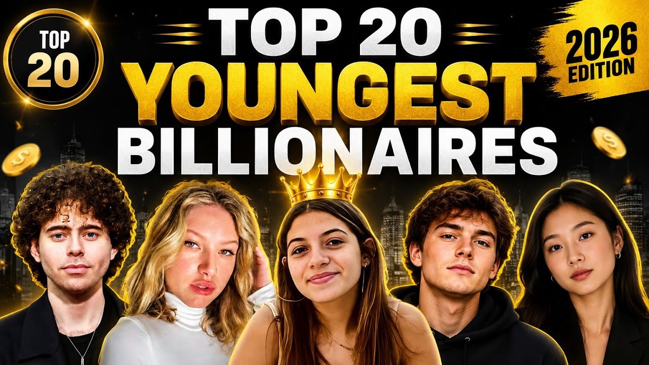 🏆 Top 20 Youngest Billionaires in the World (2026) | Rich Before 30 💰