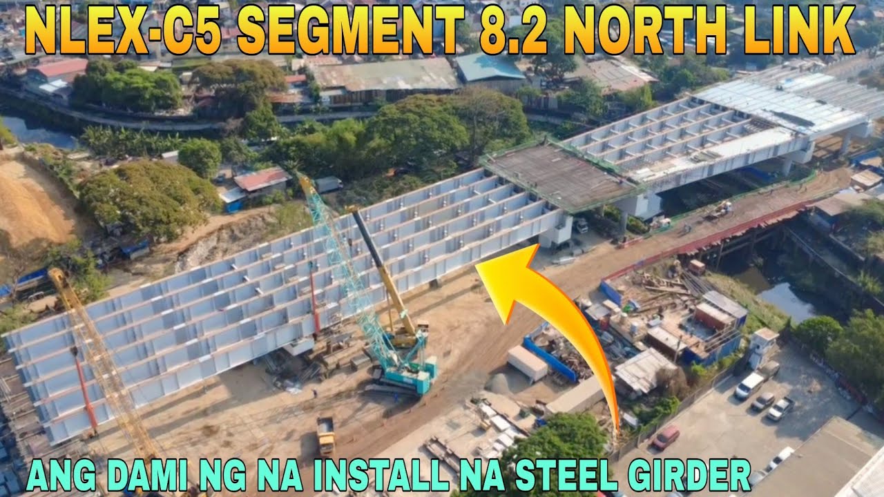 Количество установленных стальных балок/участок 8.2 NLEX-C5, проект North Link, деревня Талипапа,...