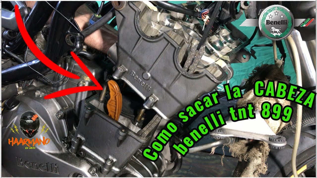 Шаги по снятию головки двигателя Benelli 899 и 1130