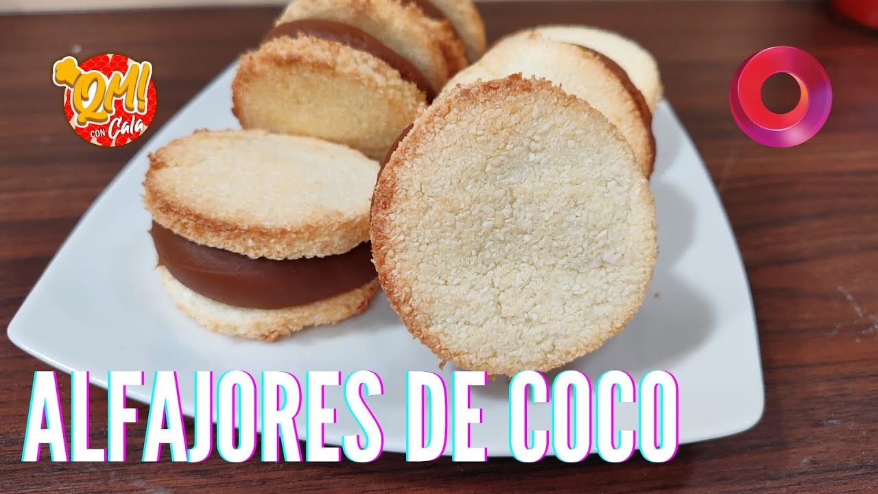 Alfajores de coco y dulce de leche - #QuéMañana
