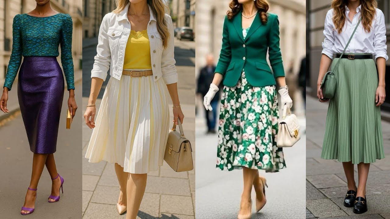 C&oacute;mo LUCIR ELEGANTE con FALDAS MIDI / Ideas Modernas para para Vestir f&aacute;cil y con estilo