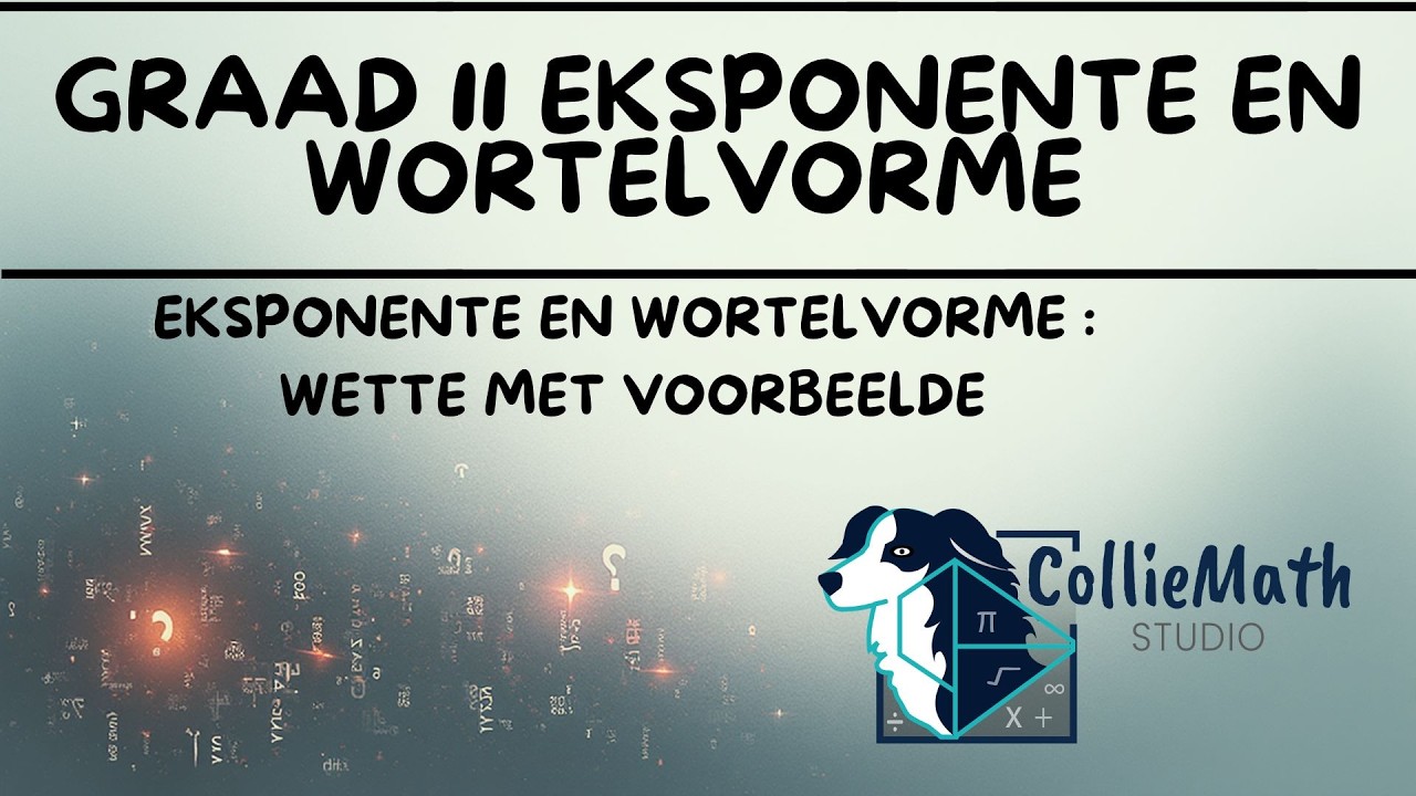 Wette Vir Eksponente En Wortelvorme verduideliking || Wiskunde Graad 11 en 12