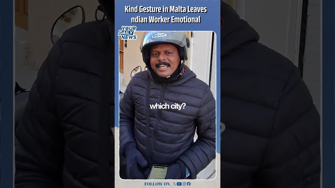 German Content Creator&rsquo;s Act of Kindness Touches Hearts in Malta |   HumanityFirst |