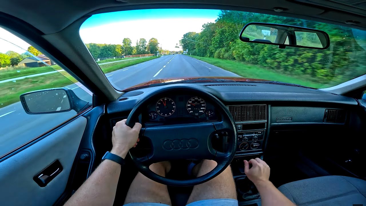 Audi 80 1.9 DIESEL 50KW POV Evening Drive