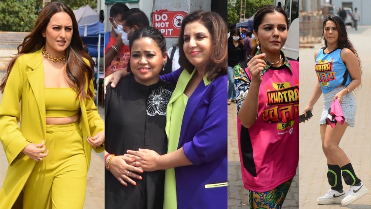 Sonakshi Sinha, Fara Khan, Rubina Dilaik, Sana Saeed, visual Singh at Khatra Khatra  Show 📷📷😍