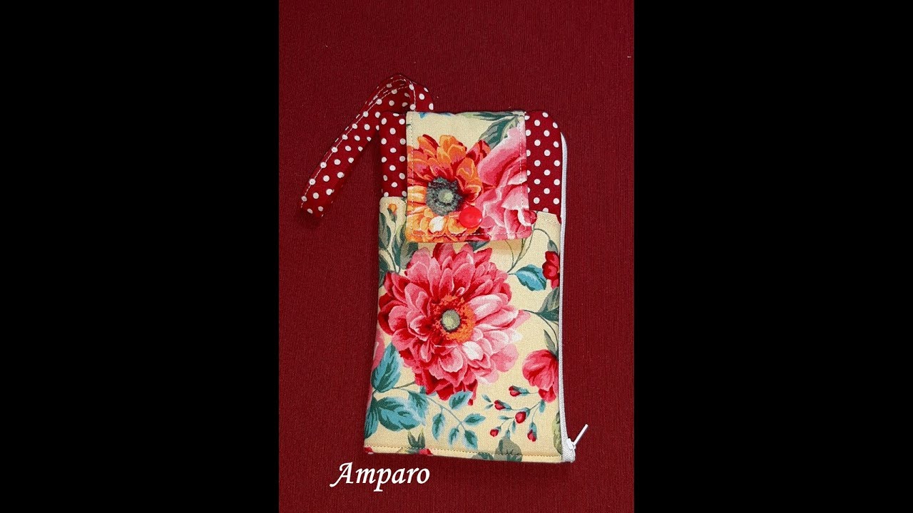 Funda fácil para móviles aprovechando retales