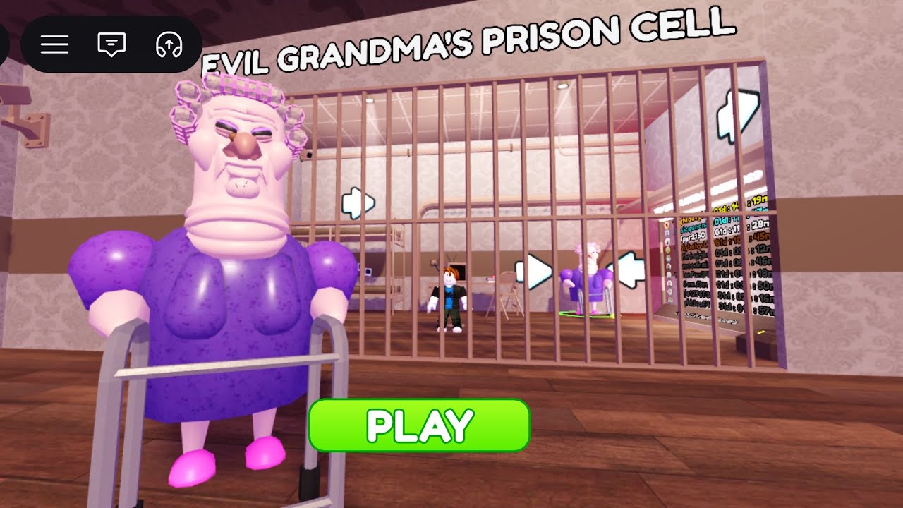 😲 ESCAPEED FROM CRAZY GRANDMOTHER Story in Roblox Roblox GRUMPY GRAN! (part.1)