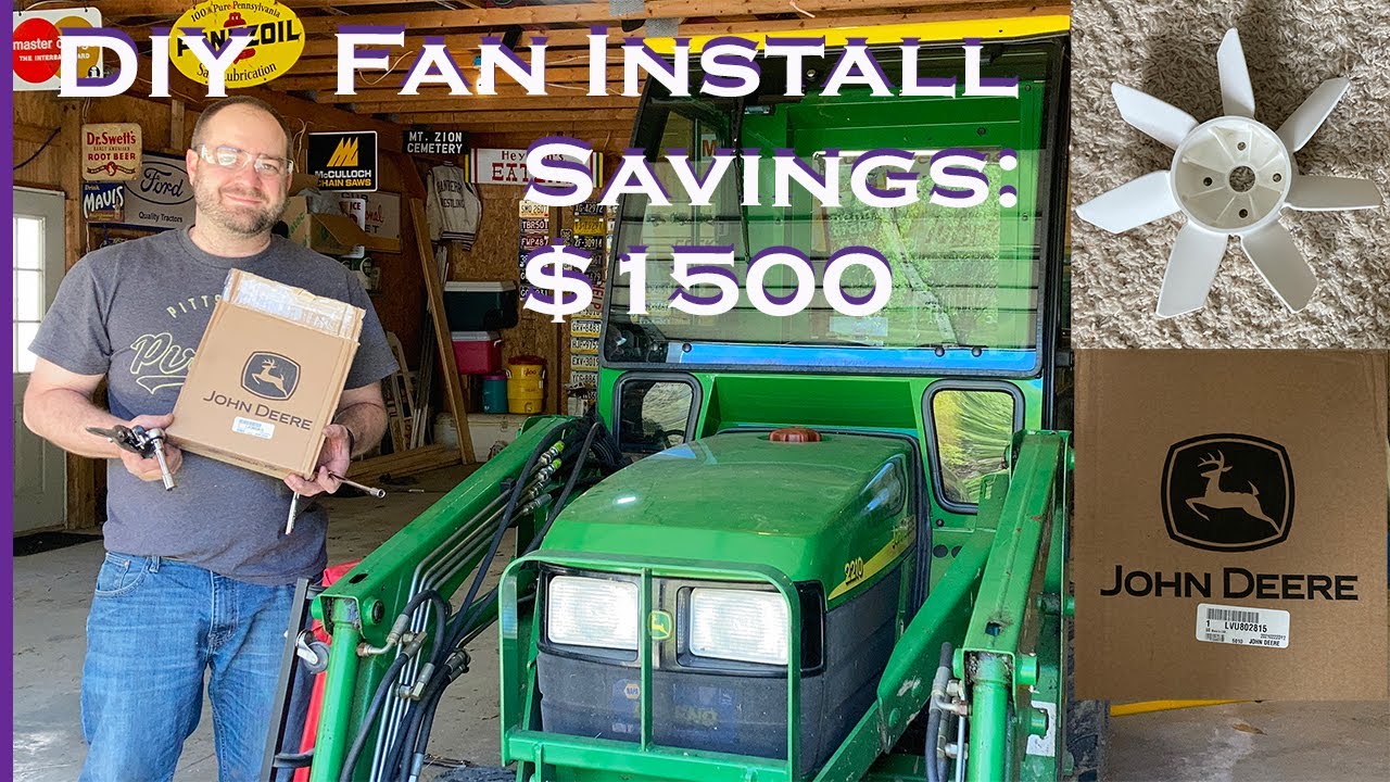 #201: John Deere 2210 2305 Transmission Fan Replacement DIY