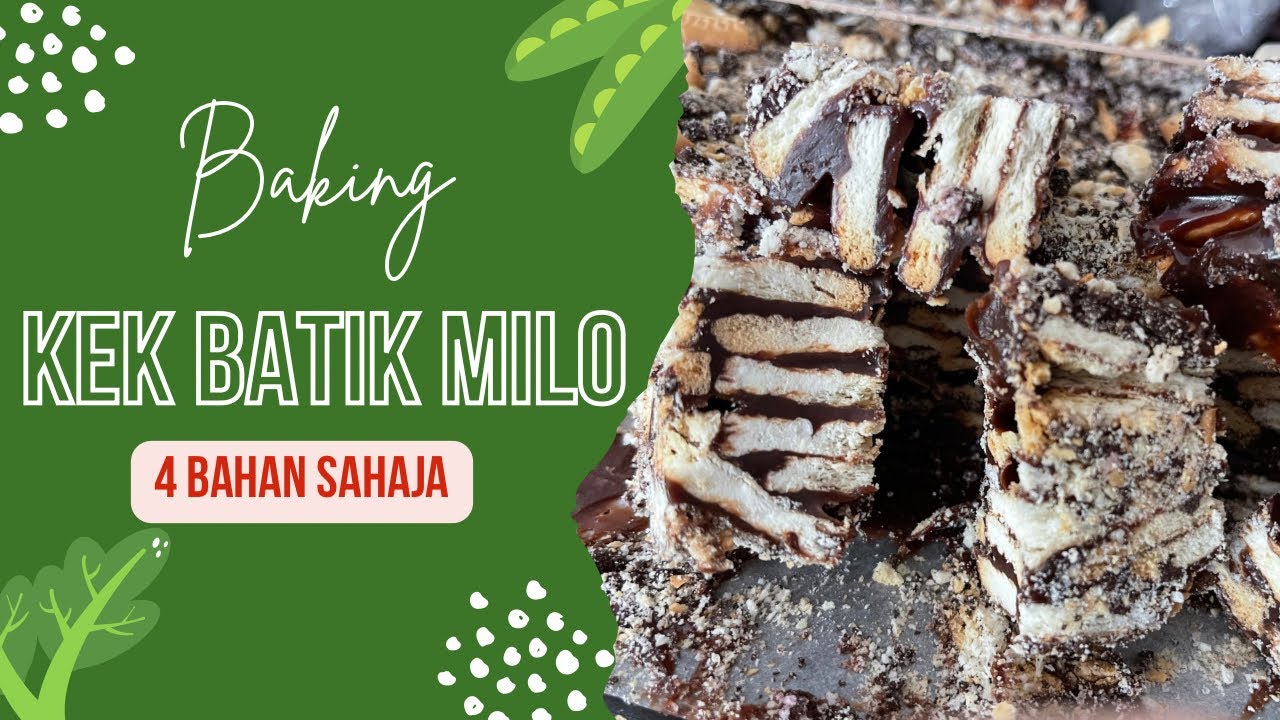 BV05: Kek Batik Milo || Mudah & Ringkas penyediaannya || Bahan mudah
