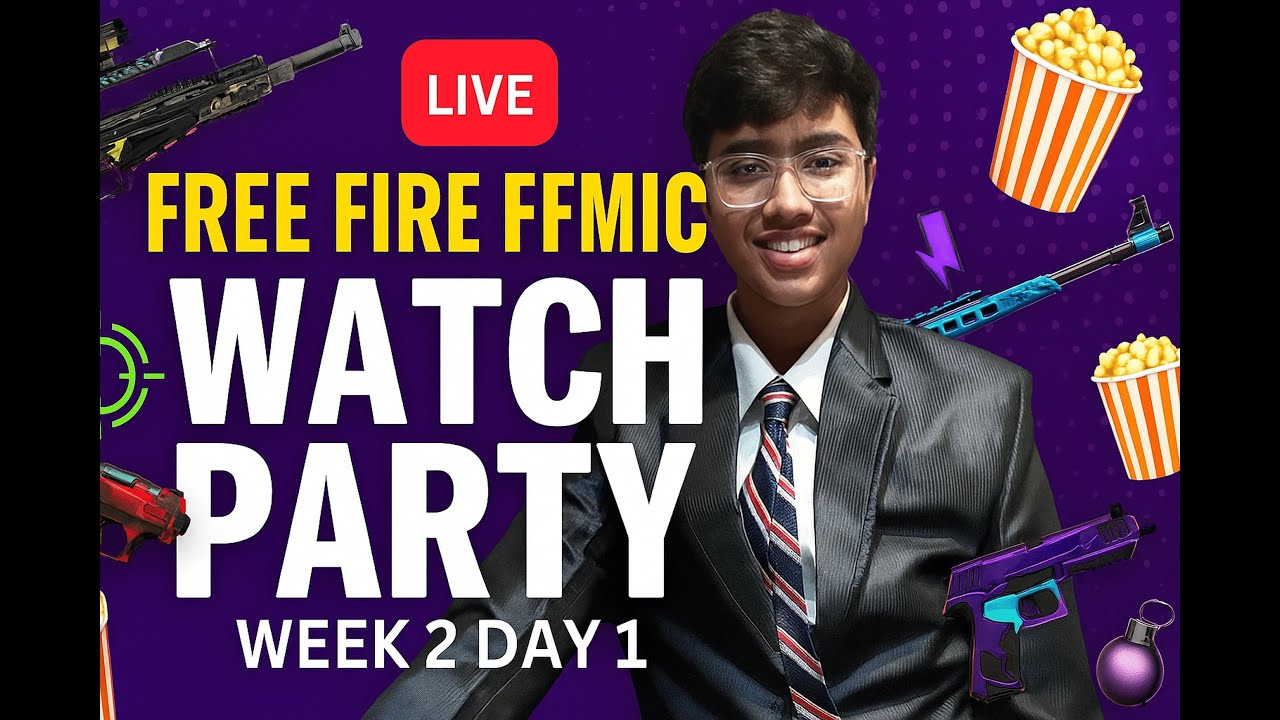 LIVE 🔴 | Free Fire FFMIC Watch Party  With TM FLASH | Week 2 Day 1 | Garena Free Fire Esports India