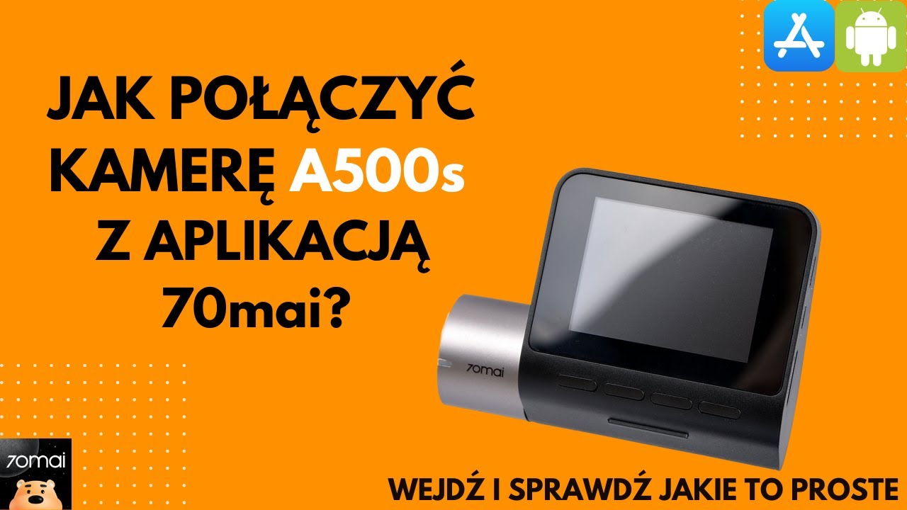 Kamera 70mai A500s - połączenie z aplikacją 70mai