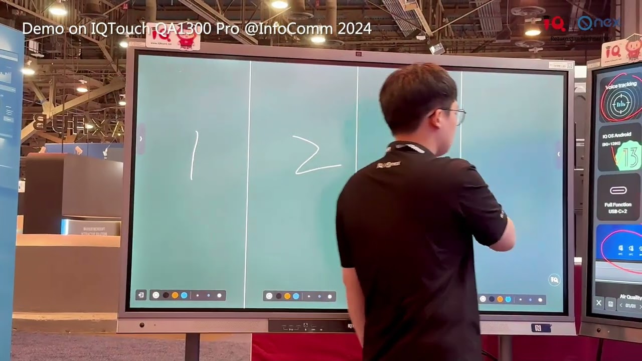 IQTouch QA1300 Pro Demo at InfoComm 2024