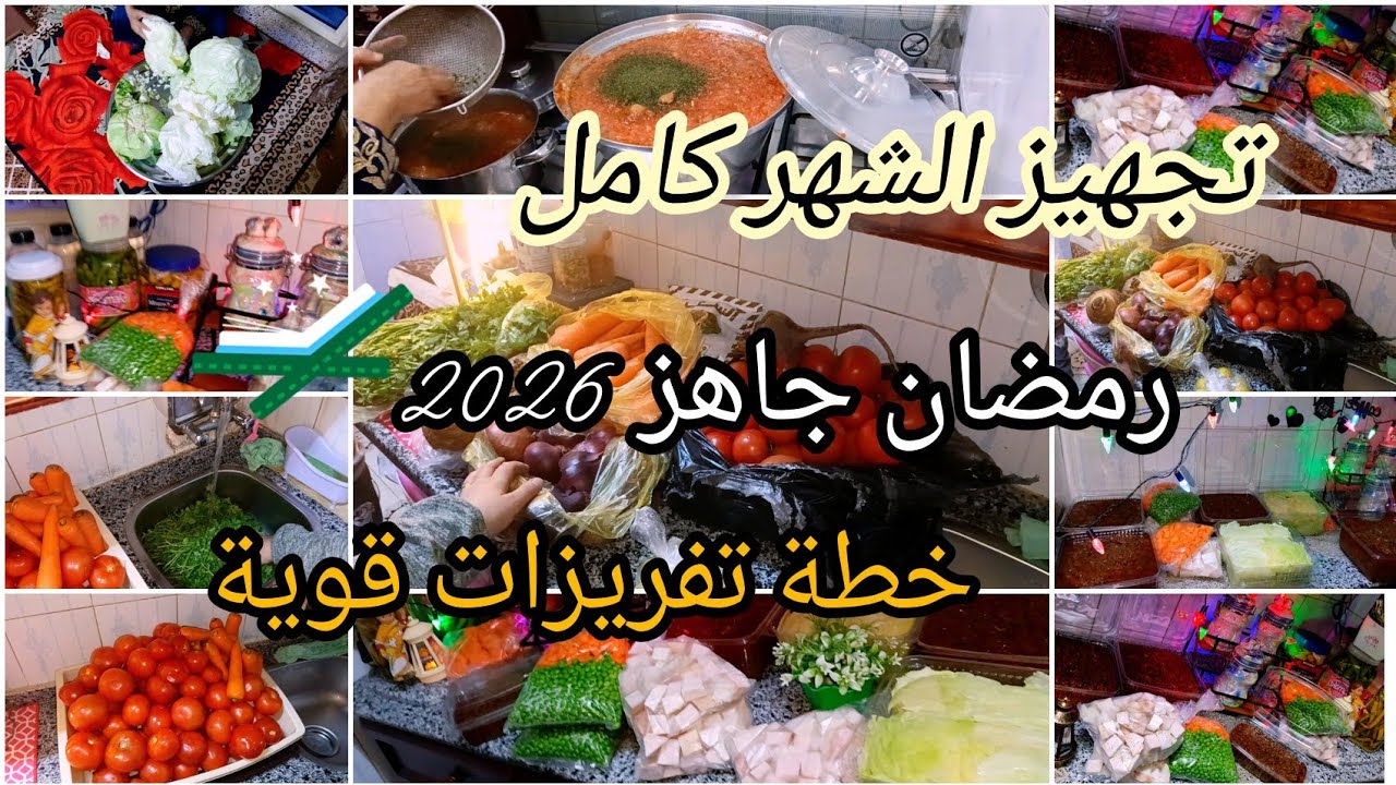 30 يوم راحة 😱 تفريزات رمضان اللي هتوفر عليكي كل حاجة👌