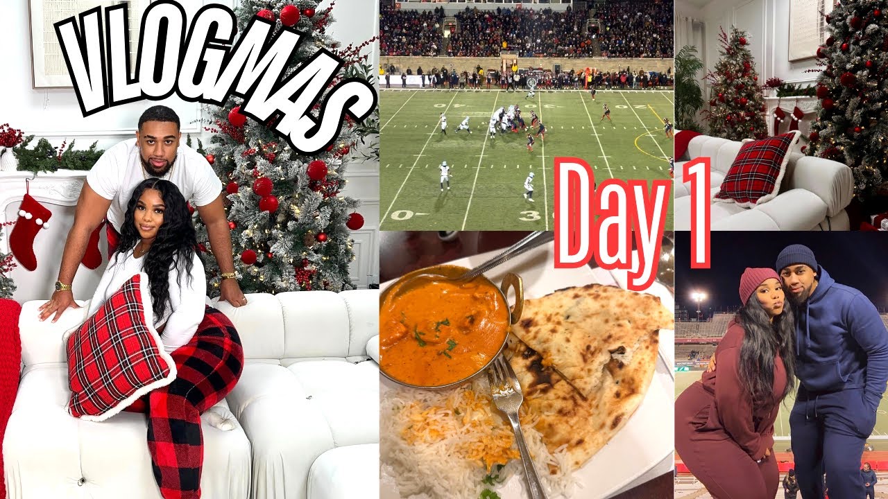 VLOGMAS: JE TOURNE MON INTRO, GAME DE FOOT, JE STRESSE PLANIF DE DÉCEMBRE, BUTTER CHICKEN TROP BON!!
