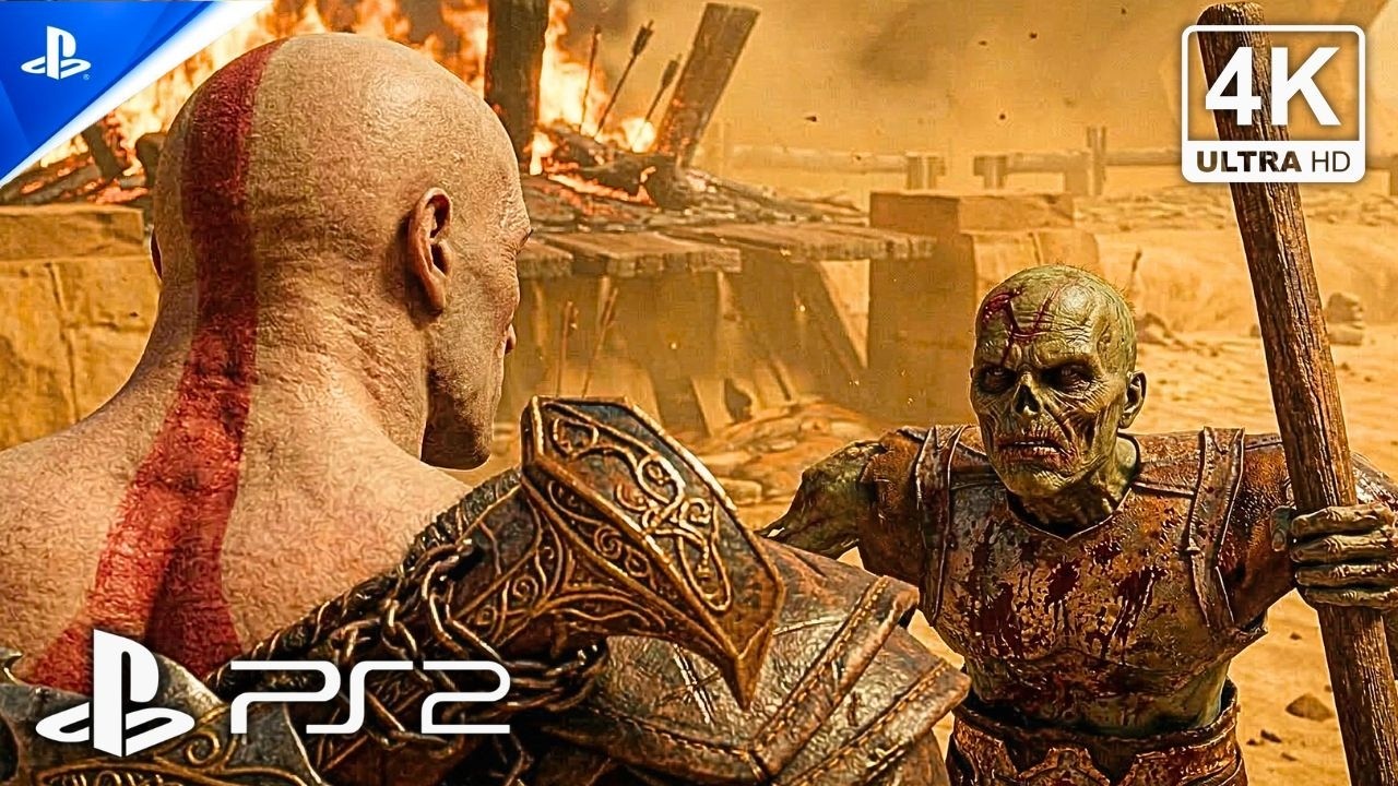 GOD OF WAR 1 [4K 60FPS PS2] Realistic ULTRA GRAPHICS | The Price Of Serving A God Of War #07