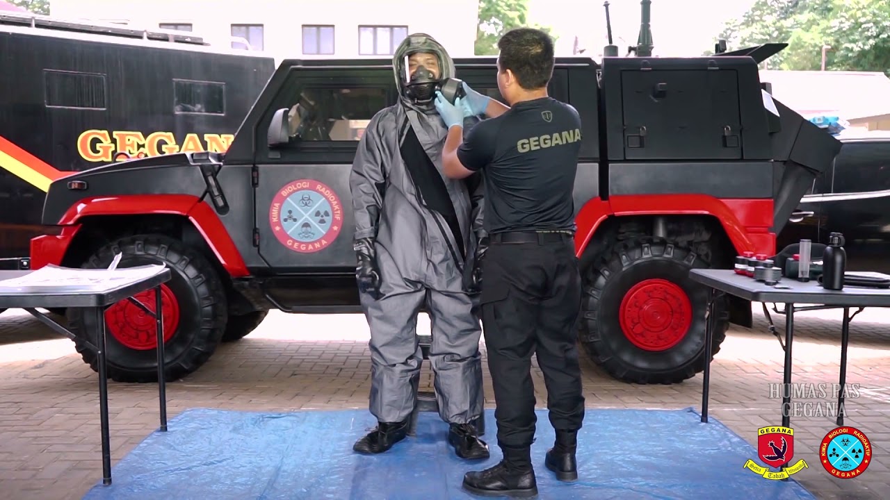 GEGANA GAS MASK CBRN WITH SUPPORT EQUIPMENT | KIMIA BIOLOGI RADIOAKTIF