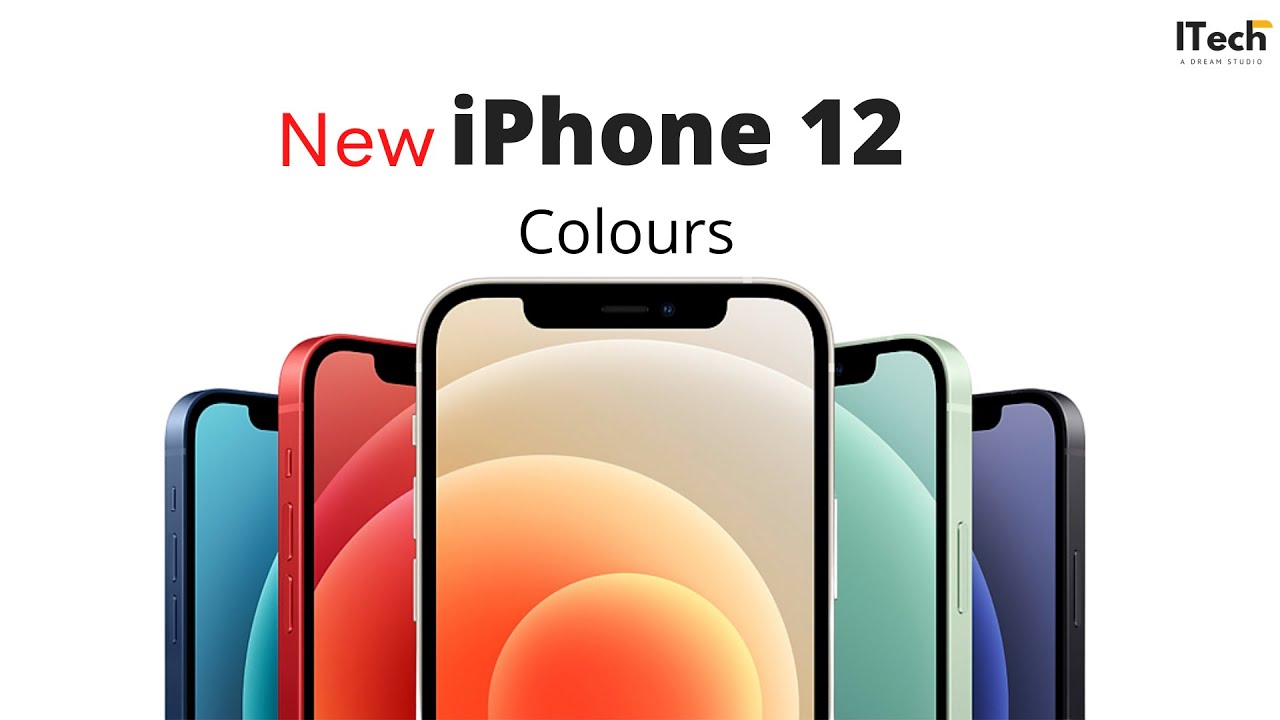 The New iPhone 12 Colours | Mini Colours Options | Product Red | Black | Green | White | Navy Blue