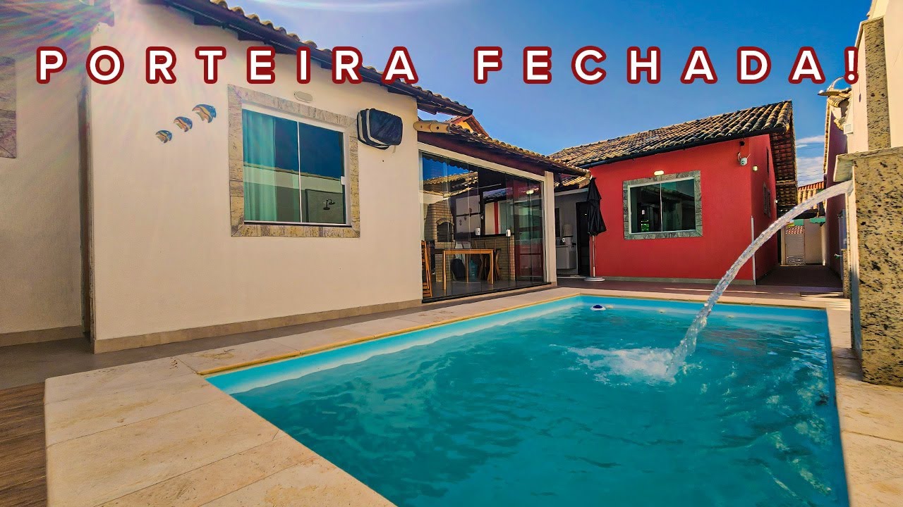 O MAR DE UM LADO E A LAGOA DO OUTRO! CASA FUNCIONAL  3 QTS. E 2 SUÍTES NA PRAIA GUARATIBA, MARICÁ/RJ