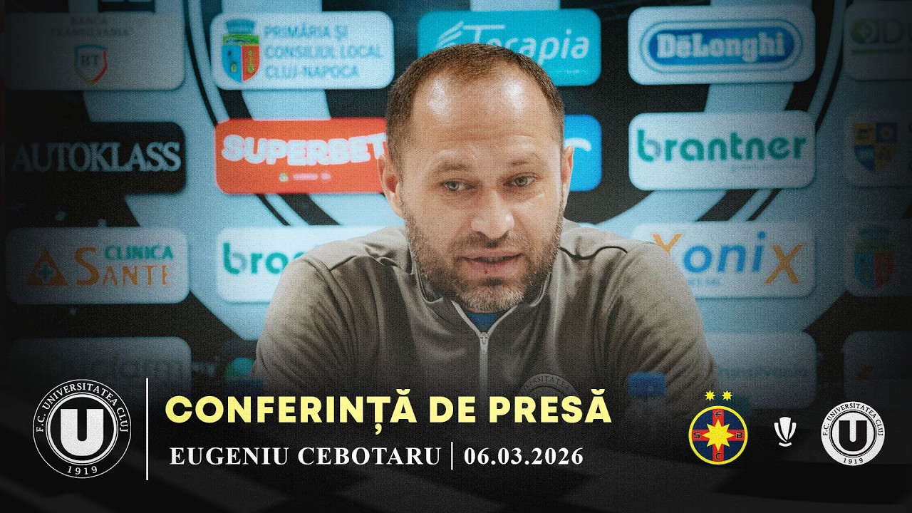 🎙 CONFERINȚĂ DE PRESĂ | Eugeniu Cebotaru: „Putem face față acestui meci cu brio”
