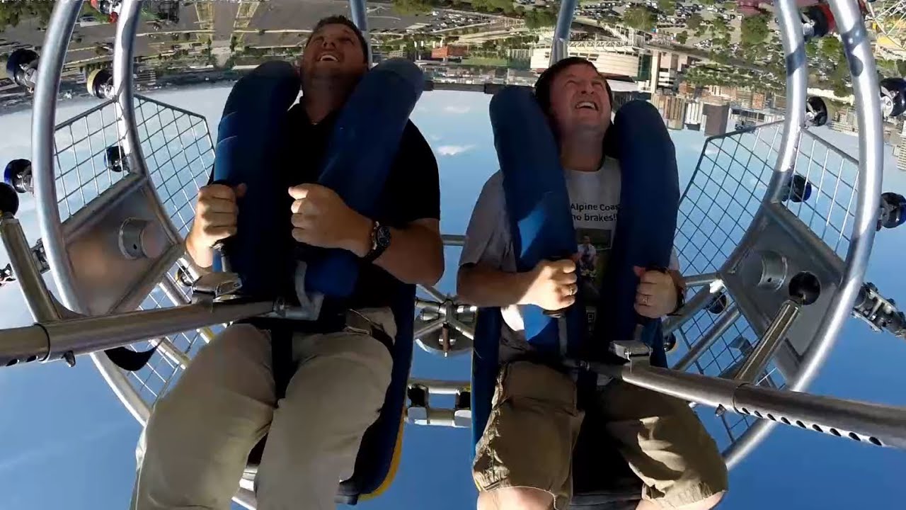 Sling Shot Reverse Bungee - Elitch Gardens, Denver (HD)
