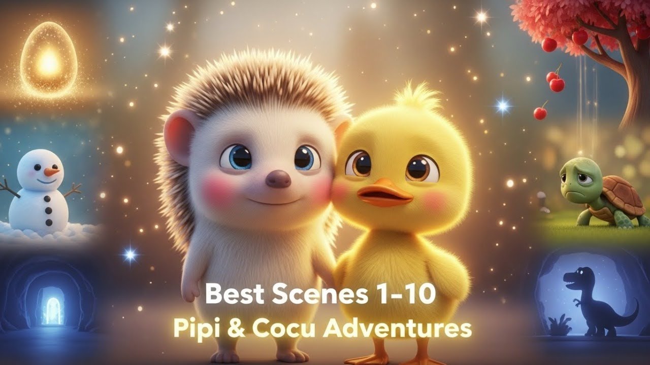 Best of Pipi & Cocu – Episodes 1–10 | Calming Adventures Compilation 🦔🦆✨