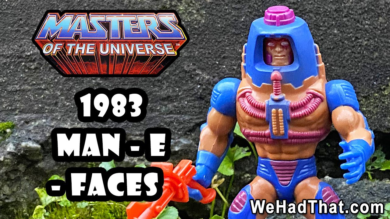 Man-E-Faces Masters of the Universe Vintage 1983 action figure mini comic cartoon Review MOTU
