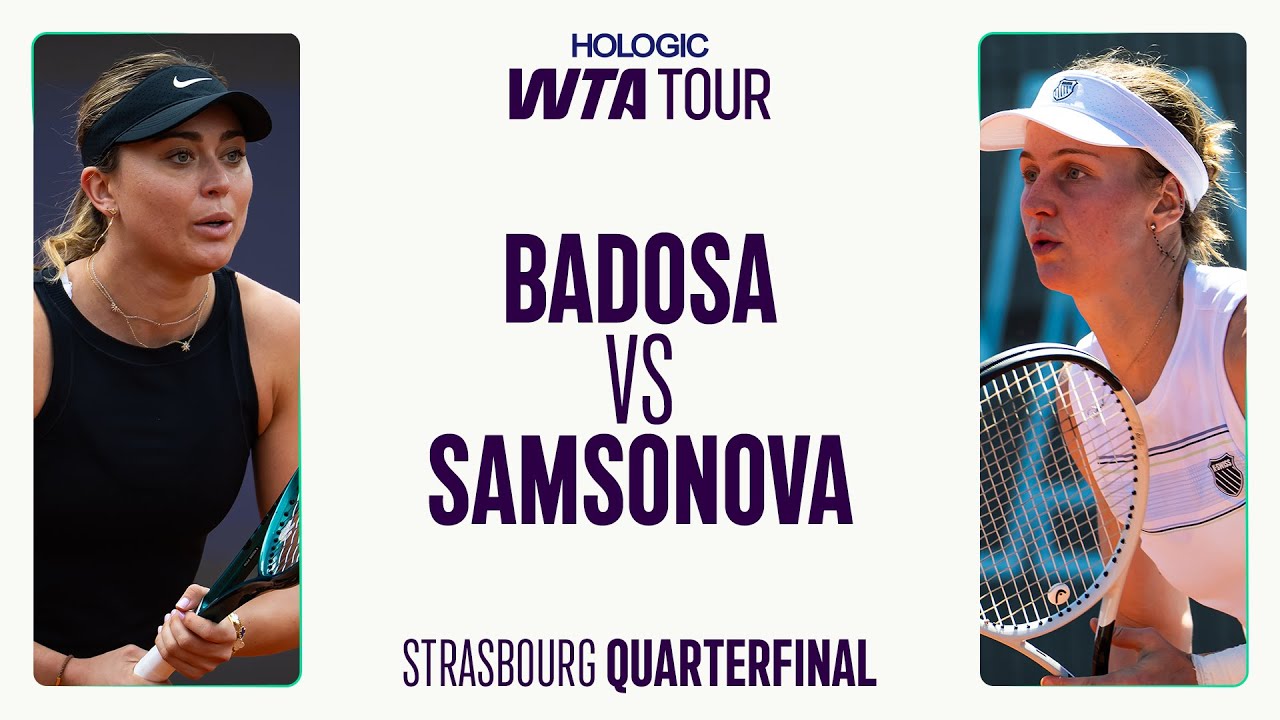 Paula Badosa vs. Liudmila Samsonova | 2025 Strasbourg Quarterfinal | WTA Match Highlights