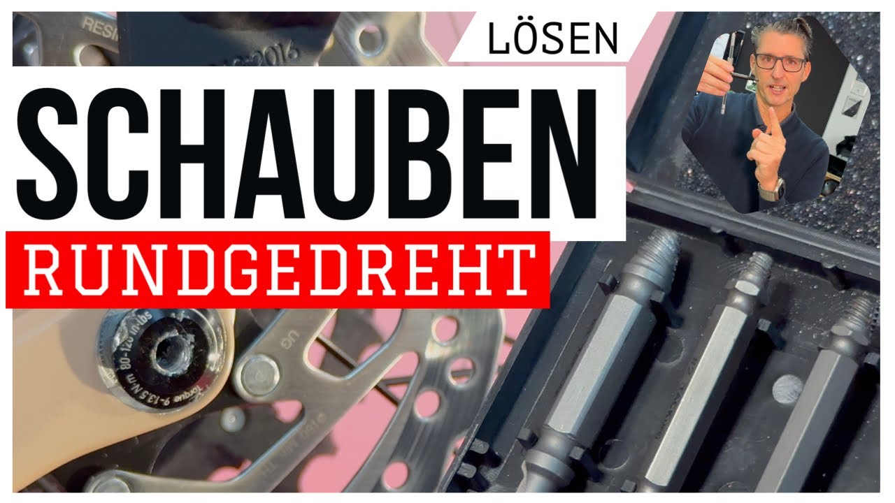 So geht´s 🪛: jede rundgedrehte Schraube rausdrehen / lösen 🔧 mit Linksausdreher 8€