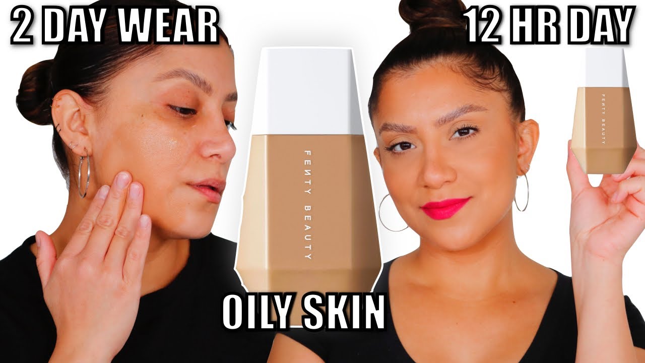 2 DAY WEAR TEST FENTY BEAUTY EAZE DROP BLURRING SKIN TINT ON OILY SKIN NATURAL LIGHT |MagdalineJanet