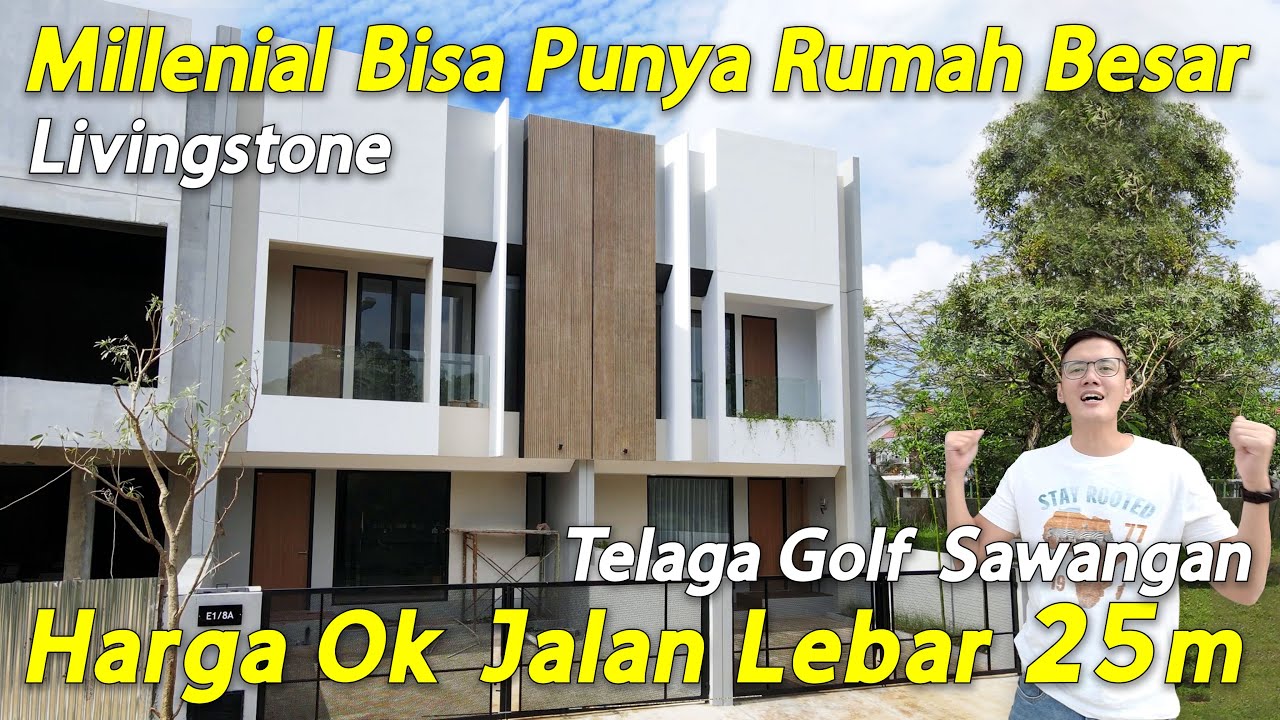 Rumah 2 Lantai Modern Kontemporer di Livingstone Telaga Golf Sawangan