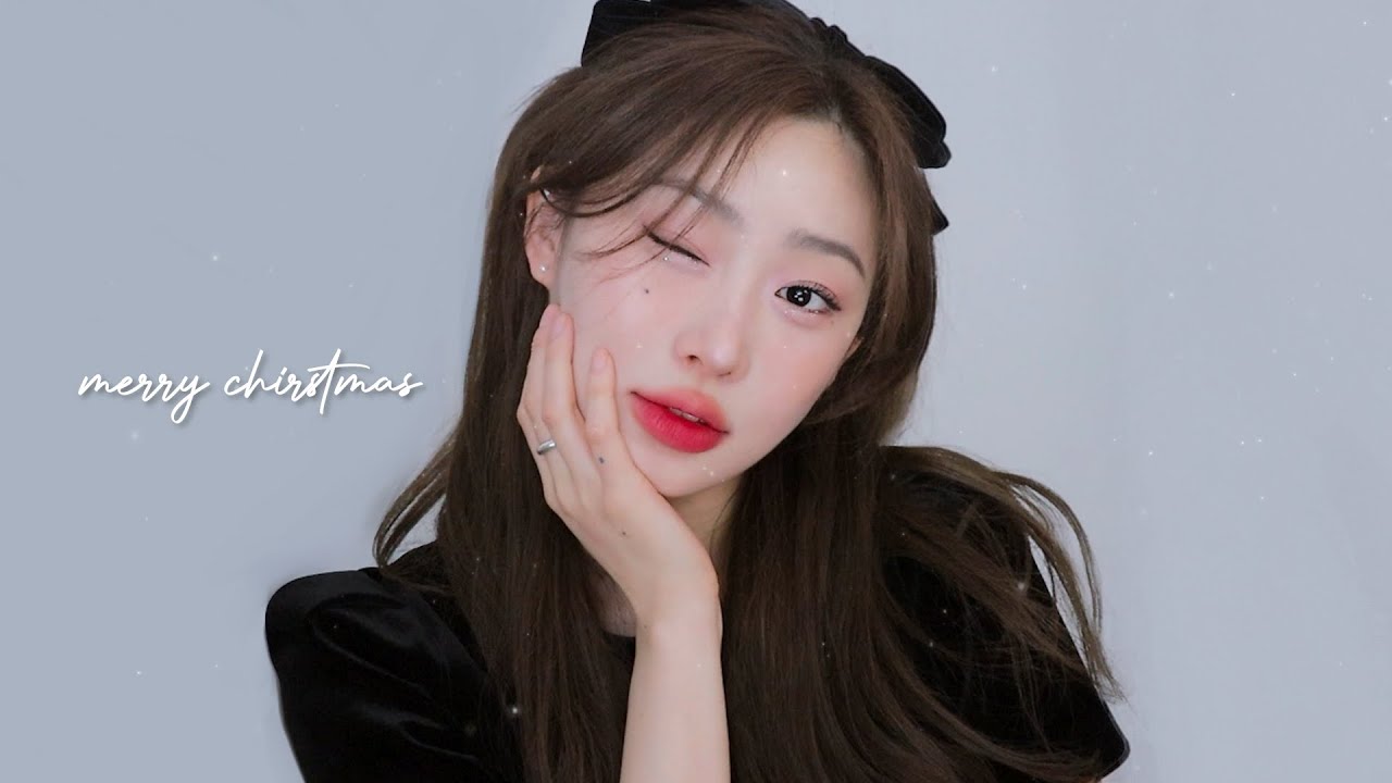 🎄크리스마스 생일자의 파티 주인공 레드립 메이크업 🪅 with 잔잔바리 스몰토크