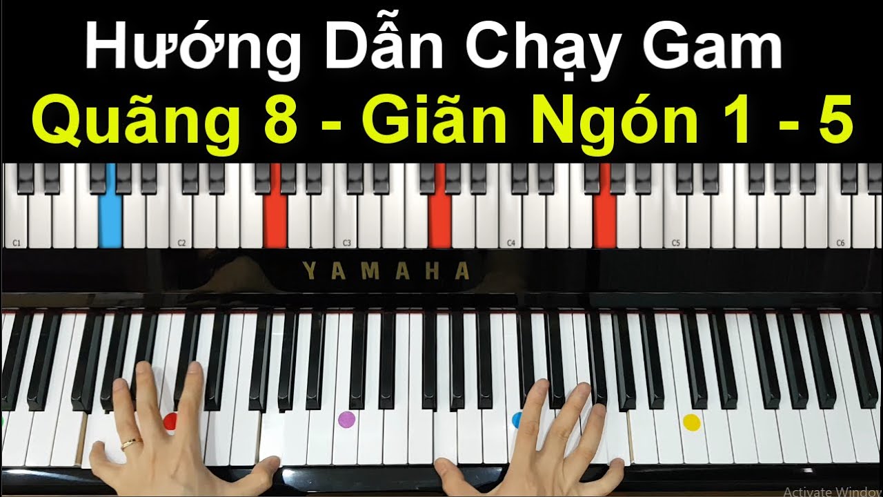 ✅ Chạy Gam Quãng 8 - Luyện Giãn Ngón 1 - 5 Tốt Nhất | Cách Tập Luyện Để Tay Đẹp Khi Chơi Đàn Piano.