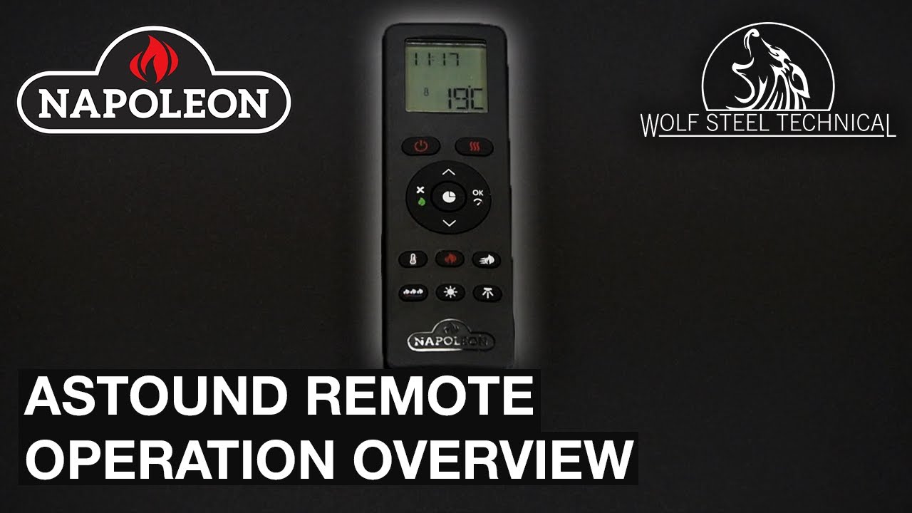 Napoleon Astound Built-In Electric Fireplace Remote Operation Overview