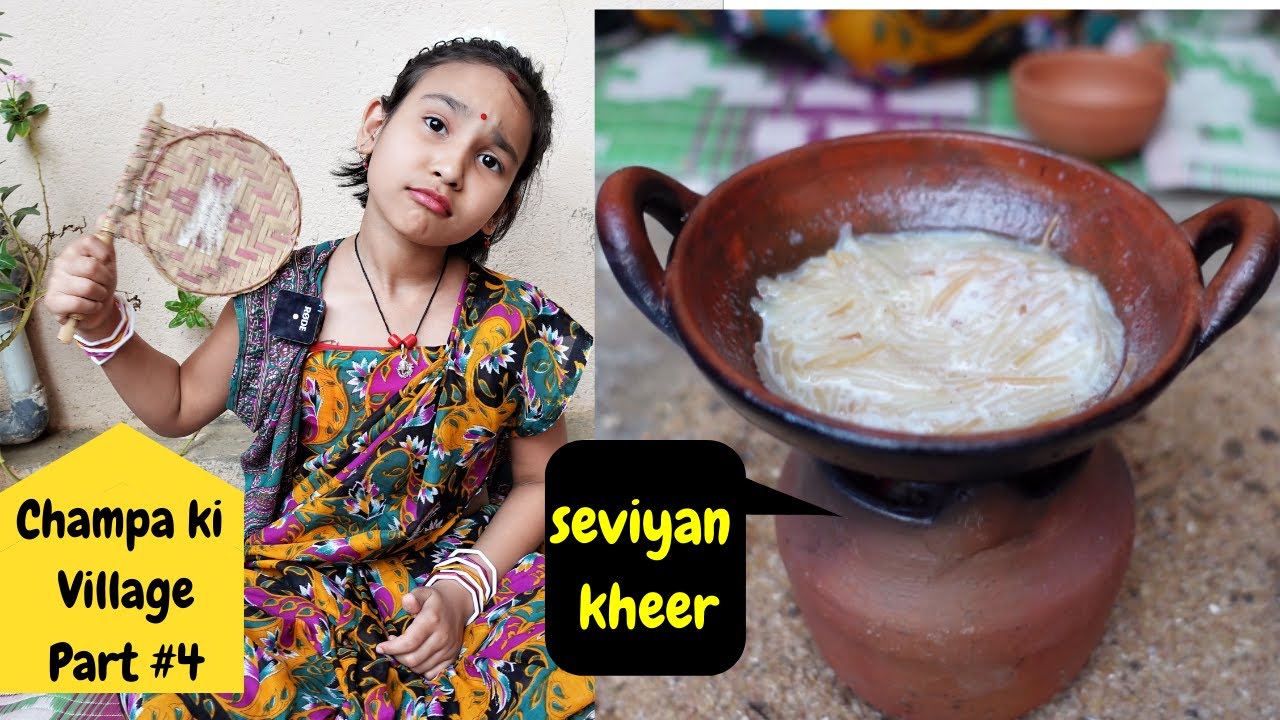 Cooking game in Hindi PART-26 / Real miniature Kheer / Champa ki village part 4 / LearnWithpari